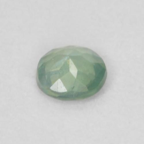Alexandrita verde natural 0,06ct, corte redondo, VVS-VS