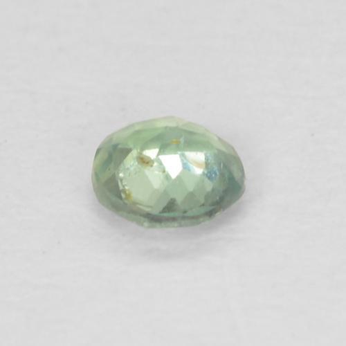 Alexandrita verde natural 0,09ct, corte redondo, VVS-VS