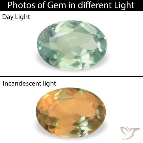 0.07ct Natural Verde Menta Claro Alexandrite, oval, VVS-VS