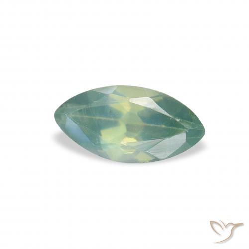 Alexandrite Luz verde Natural 0.12ct, Marquesa, VVS-VS