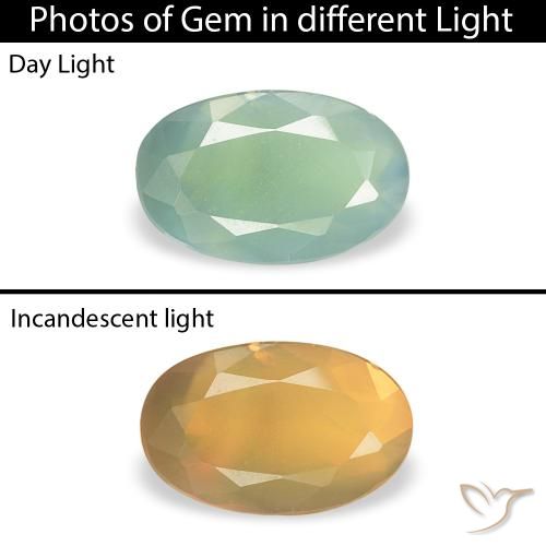 0.34ct Natural Verde Menta Claro Alexandrite, oval, VS-SI