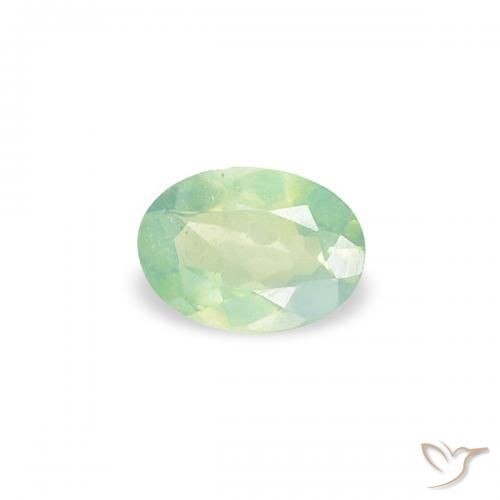 Alexandrite Amarelo Claro Verde Natural 0.18ct, oval, VVS-VS