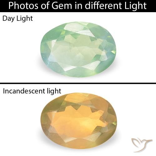 0.12ct Natural Luz verde Alexandrite, oval, VVS-VS