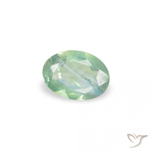 Alexandrite Muito claro amarelo verde Natural 0.07ct, oval, VS-SI