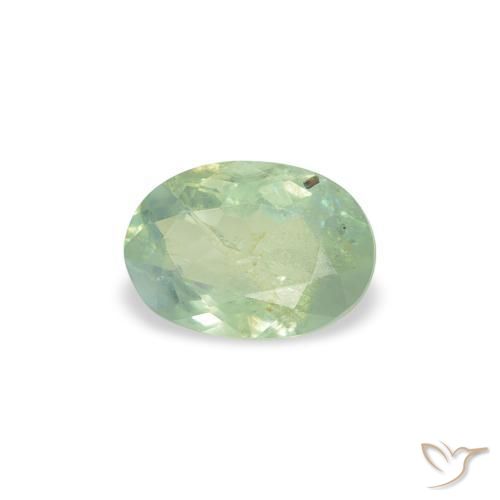 Alexandrite Verde muito claro Natural 0.49ct, oval, SI