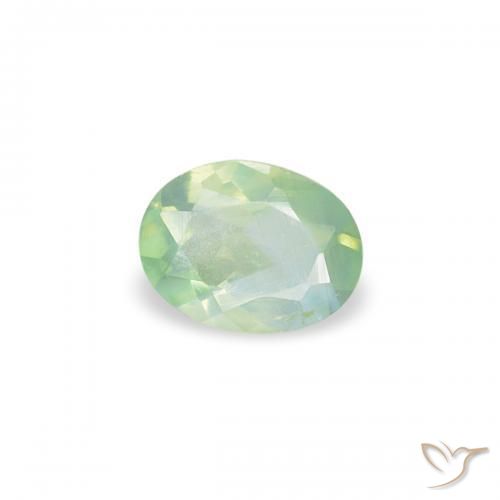 Alexandrite Verde muito claro Natural 0.16ct, oval, VS