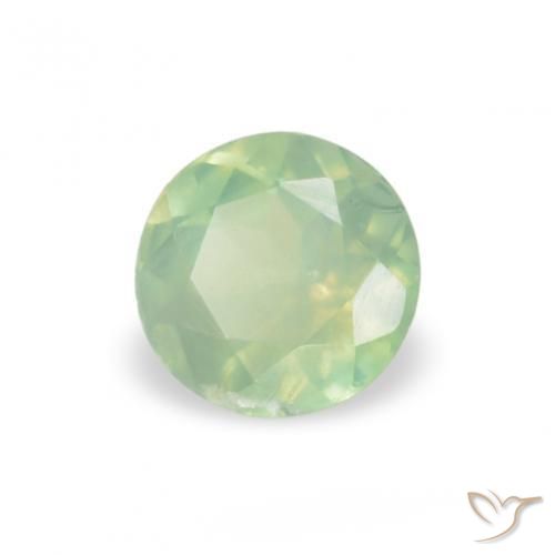 Alexandrite Verde muito claro Natural 0.13ct, Redondo, VS