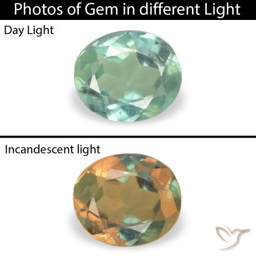 0.15ct Natural Verde Mar Claro Alexandrite, oval, VS