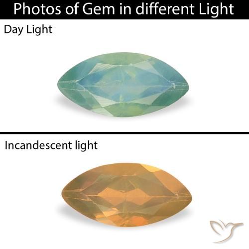 0.20ct Natural Verde Azul Tom Alexandrite, Marquesa, VVS-VS
