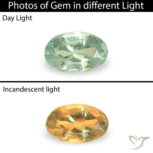 0.06ct Natural Medium Light-Green Alexandrite, oval, VS