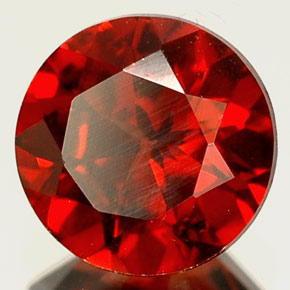 Granada Almandina Vermelho Natural 1.14ct, Corte Redondo, VS