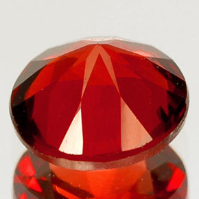 Granada Almandina Vermelho Natural 1.14ct, Corte Redondo, VS