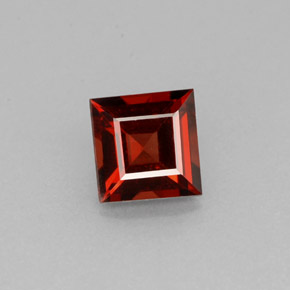 Granada Almandina Laranja Vermelho Natural 1.04ct, Quadrado, VS