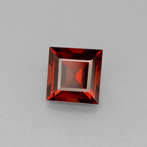 Granada Almandina Laranja Vermelho Natural 1.04ct, Quadrado, VS