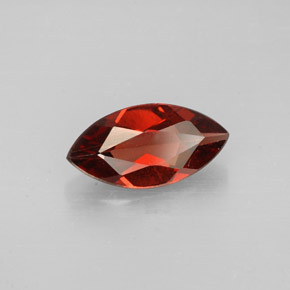 Granada almandina vermelho natural 1,18ct, marquise, VVS-VS