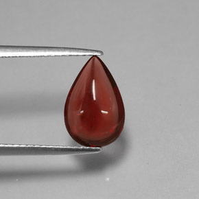 Granada Almandina Laranja Vermelho Natural 2,06ct, Transparente, Transparente/Translúcido