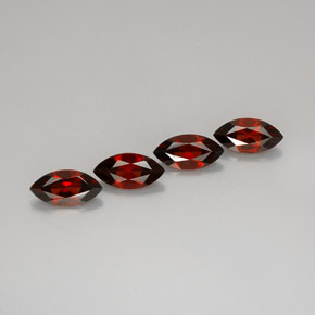 Pedras preciosas de granada almandina vermelho natural de  ct, marquise, VS