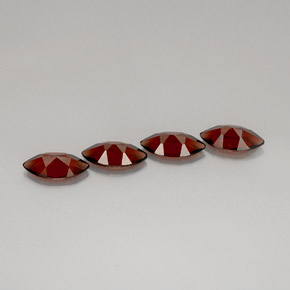Pedras preciosas de granada almandina vermelho natural de  ct, marquise, VS