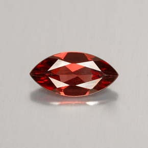 Granada Almandina Laranja Vermelho Natural 1.26ct, Marquesa, VVS-VS
