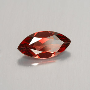 Granada Almandina Laranja Vermelho Natural 1.26ct, Marquesa, VVS-VS