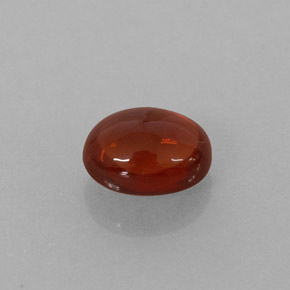 Granada almandina vermelho natural 1,02ct, corte oval, translúcido