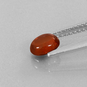 Granada almandina vermelho natural 0,76ct, transparente, transparente/translúcido