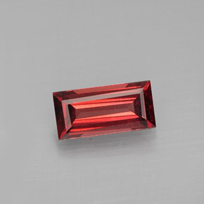 Granada Almandina Vermelho Natural 0.94ct, baguete, VVS-VS