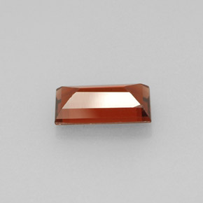 Granada almandina vermelho natural 1,04ct, baguete, VVS-VS