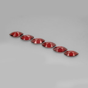 Pedras preciosas de Granada Almandina Vermelho natural de  ct, Marquesa, VVS-VS