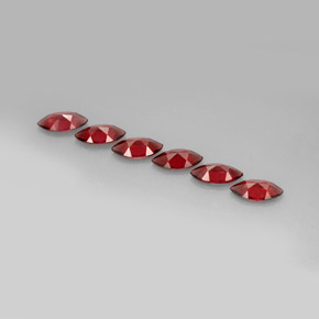 Pedras preciosas de Granada Almandina Vermelho natural de  ct, Marquesa, VVS-VS