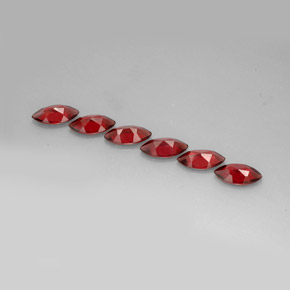 Pedras preciosas de granada almandina vermelho natural de  ct, marquise, VVS-VS