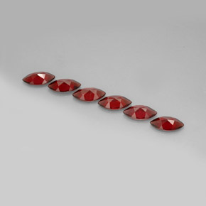 Pedras preciosas de Granada Almandina Vermelho natural de  ct, Marquesa, VVS-VS