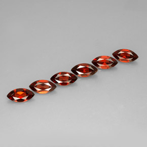Pedras preciosas de granada almandina vermelho natural de  ct, marquise, VVS-VS