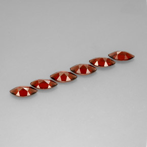 Pedras preciosas de granada almandina vermelho natural de  ct, marquise, VVS-VS