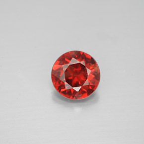 Granada Almandina Vermelho Natural 1.02ct, Corte Redondo, VS