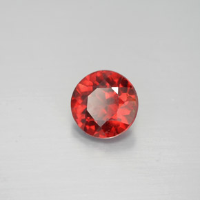 Granada Almandina Vermelho Natural 1.02ct, Corte Redondo, VS