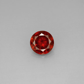 Granada Almandina Vermelho Natural 0.98ct, Corte Redondo, VS