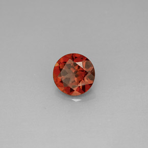 Granada almandina vermelho natural 0,98ct, corte redondo, VS