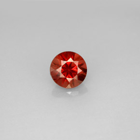 Granada Almandina Vermelho Natural 1.12ct, Corte Redondo, VS