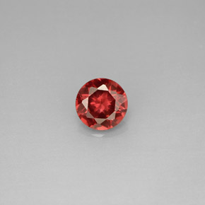 Granada Almandina Vermelho Natural 0.97ct, Corte Redondo, VS