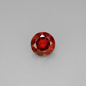 Granada almandina vermelho natural 0,96ct, corte redondo, VS