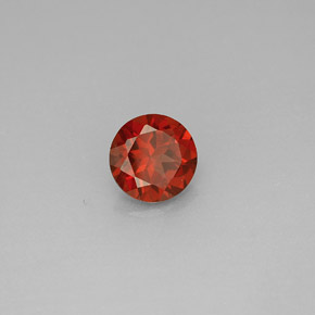 Granada almandina vermelho natural 0,96ct, corte redondo, VS