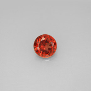 Granada Almandina Vermelho Natural 1,01ct, Corte Redondo, VS