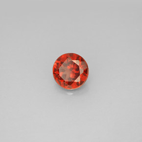 Granada Almandina Vermelho Natural 1,01ct, Corte Redondo, VS