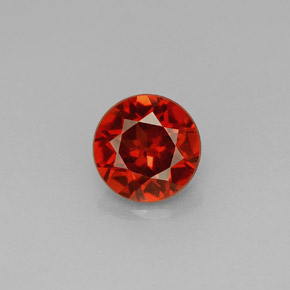 Granada Almandina Vermelho Natural 1.04ct, Corte Redondo, VS