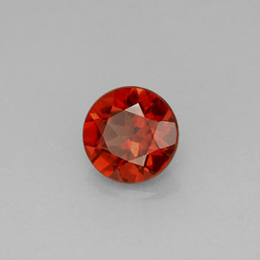 Granada Almandina Vermelho Natural 1.04ct, Corte Redondo, VS
