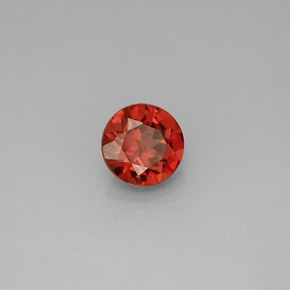 Granada Almandina Vermelho Natural 1.05ct, Corte Redondo, VS