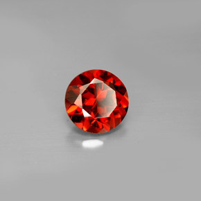 Granada Almandina Vermelho Natural 1,57ct, Corte Redondo, VVS-VS