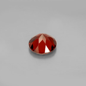 Granada almandina vermelho natural 1,57ct, corte redondo, VS