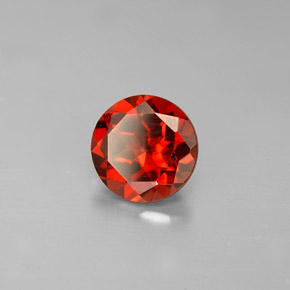 Granada Almandina Vermelho Natural 1.49ct, Corte Redondo, VVS-VS